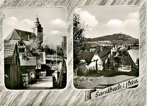 AK / Ansichtskarte 73910780 Sandbach__Odenwald Kirche Panorama