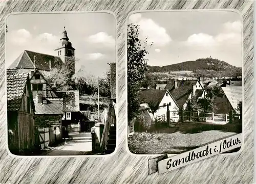 AK / Ansichtskarte  Sandbach__Odenwald Kirche Panorama