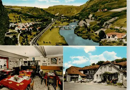 AK / Ansichtskarte 73910818 Niederhausen_Nahe Historisches Weinhaus Restaurant Hermannshoehle Gaststube Panorama