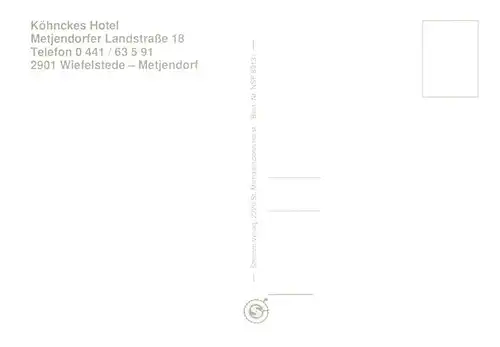 AK / Ansichtskarte 73910831 Wiefelstede Koehnckes Hotel