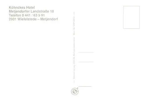 AK / Ansichtskarte  Wiefelstede Koehnckes Hotel