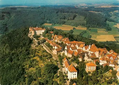 AK / Ansichtskarte  Langenburg_Wuerttemberg Schloss Fliegeraufnahme