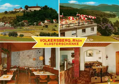 AK / Ansichtskarte  Volkersberg_Bad_Brueckenau_Rhoen Klosterschaenke Terrasse Gastraeume