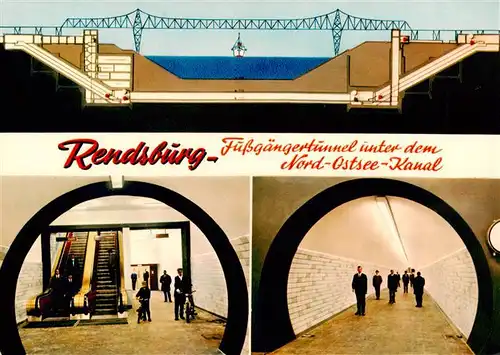 AK / Ansichtskarte  Rendsburg Fussgaengertunnel unter dem Nord-Ostsee-Kanal