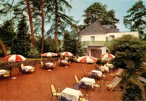 AK / Ansichtskarte 73910848 Nastaetten_Taunus Hotel Pension Tannenhof Freiterrasse