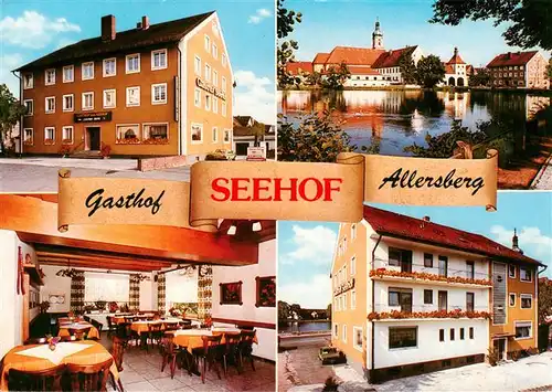 AK / Ansichtskarte  Allersberg Gasthof Seehof Restaurant Schwanenteich