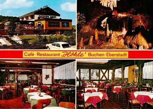AK / Ansichtskarte 73910924 Buchen__Odenwald Cafe Restaurant Hoehle Gastraeume Tropfsteinhoehle