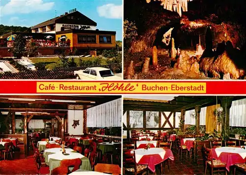 AK / Ansichtskarte  Buchen__Odenwald Cafe Restaurant Hoehle Gastraeume Tropfsteinhoehle