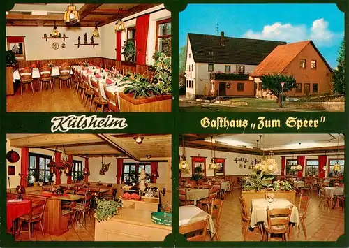 AK / Ansichtskarte  Kuelsheim_Baden Gasthaus Zum Speer Gastraeume