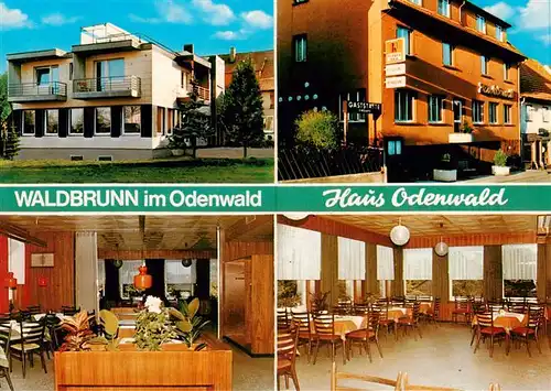 AK / Ansichtskarte  Waldbrunn_Odenwald Restaurant Pension Haus Odenwald Gastraeume