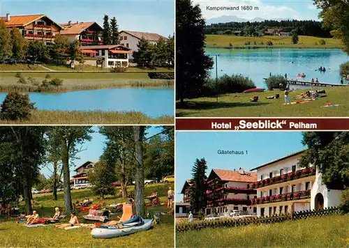 AK / Ansichtskarte  Pelham_Oberbayern Hotel Seeblick Restaurant Seepartie Liegewiese Gaestehaus 1