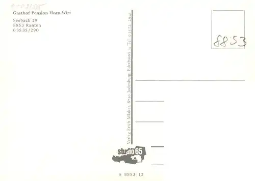 AK / Ansichtskarte  Ranten Gasthof Pension Horn Wirt