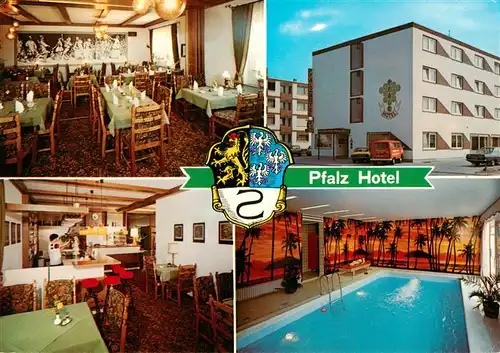AK / Ansichtskarte 73910950 Hassloch_Pfalz Pfalz Hotel Gastraeume Hallenbad