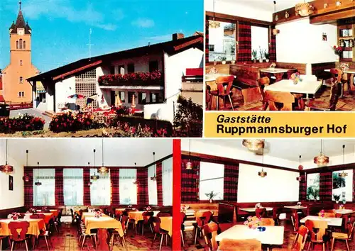 AK / Ansichtskarte  Ruppmannsburg_Mittelfranken Gaststaette Ruppmannsburger Hof Gastraeume