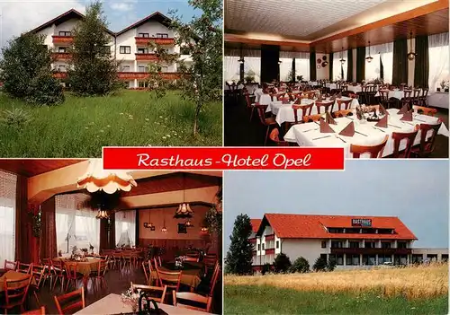 AK / Ansichtskarte 73910965 Himmelkron Rasthaus Hotel Opel Gastraeume