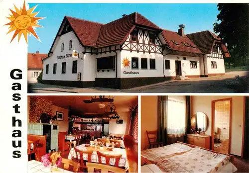 AK / Ansichtskarte  Roefingen Gasthaus zur Sonne Gastraum Zimmer