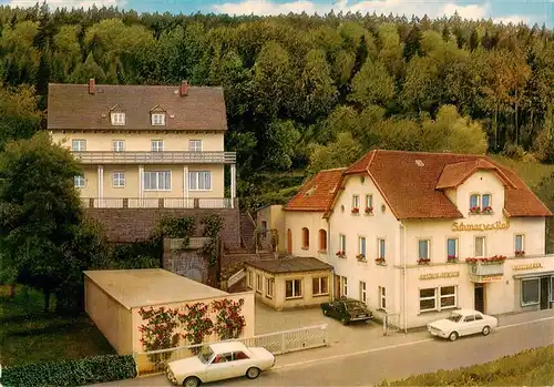 AK / Ansichtskarte  Goldmuehl_Fichtelgebirge_Bad_Berneck Gasthof Pension Schwarzes Ross