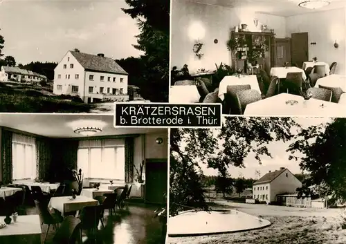 AK / Ansichtskarte  Kraetzersrasen_Brotterode Waldgaststaette Kraetzersrasen mit Ferien und Bungalowdorf