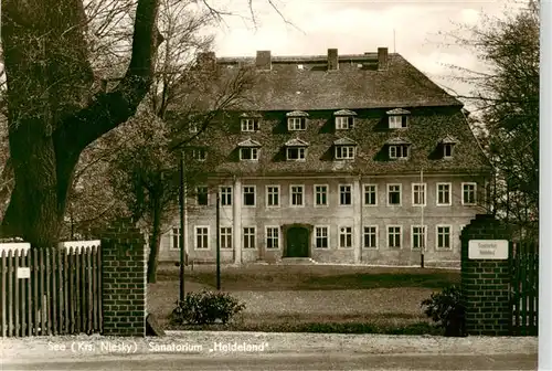 AK / Ansichtskarte 73911061 See__Niesky_Sachsen Sanatorium Heideland