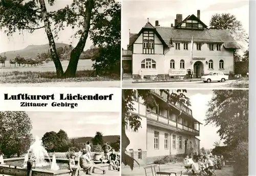 AK / Ansichtskarte  Lueckendorf Hochwald HOG Kurhaus Springbrunnen HOG Kurhaus