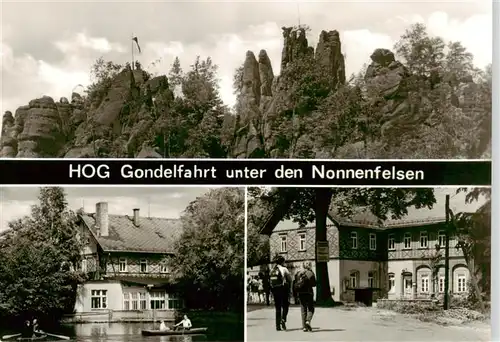 AK / Ansichtskarte  Nonnenfelsen_Jonsdorf_Saechsische_Schweiz HOG Gondelfahrt 