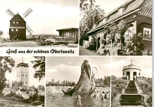 AK / Ansichtskarte  Oberlausitz_Region Windmuehle Kottmarsdorf Umgebindehaus Waltersdorf wasserturm Neugersdorf Wasserrutsche Walross Grossschoenau Waldstrandbad Hutberg Altan Herrnhut