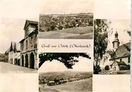 AK / Ansichtskarte 73911108 Ostritz Zittauer Strasse Panorama Katholische Kirche