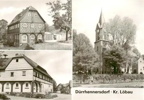 AK / Ansichtskarte  Duerrhennersdorf Teilansichten Kirche