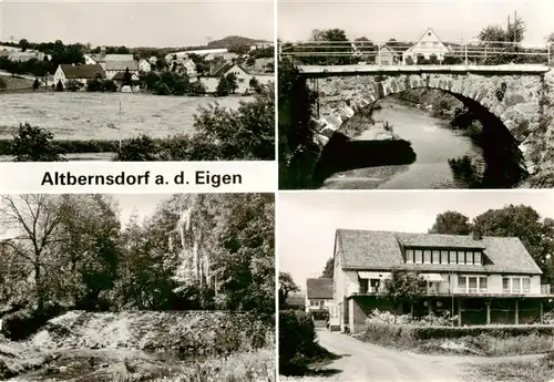 AK / Ansichtskarte  Altbernsdorf Teilansichten Bruecke Waldpartie