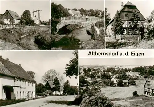 AK / Ansichtskarte  Altbernsdorf Teilansichten Bruecke Panorama