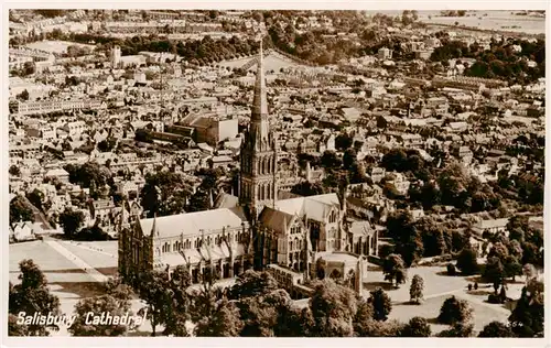 AK / Ansichtskarte  Salisbury___Wiltshire_UK Cathedral Air view