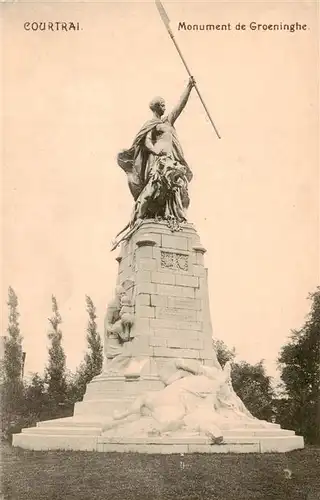 AK / Ansichtskarte 73911225 Courtrai_Kortrijk_Flandre_Belgie Monument de Groeninghe