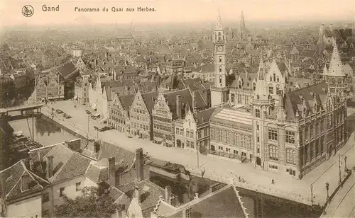 AK / Ansichtskarte  Gand_Belgien Panorama du Quai aux Herbes