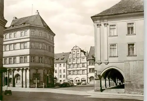 AK / Ansichtskarte  Goerlitz__Sachsen Untermarkt mit Alter Waage und Hirschlauben