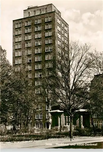 AK / Ansichtskarte  Jena__Thueringen Hochhaus Abbe-Denkmal