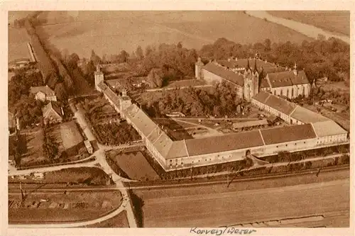 AK / Ansichtskarte  Corvey_Hoexter_Weser Schloss Fliegeraufnahme