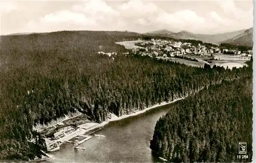 AK / Ansichtskarte  Hahnenklee-Bockswiese_Harz Waldseebad Fliegeraufnahme