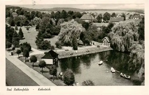 AK / Ansichtskarte  Bad_Rothenfelde Kahnteich Fliegeraufnahme