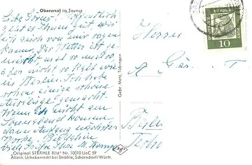 AK / Ansichtskarte  Oberursel_Taunus Fliegeraufnahme
