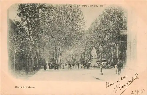 AK / Ansichtskarte  Aix-en-Provence_13 Cours Mirabeau