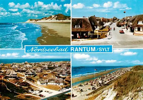 AK / Ansichtskarte  Rantum_Sylt Strand Fliegeraufnahmen Ortspartie