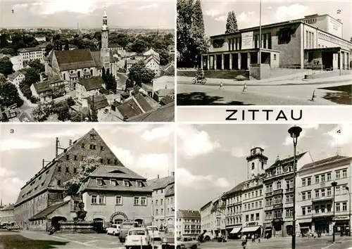 AK / Ansichtskarte  Zittau Klosterkirche Gerhart Hauptmann Theater Marstall Stadtschmiede Samariterbrunnen Platz der Jugend