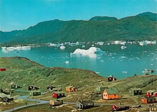 AK / Ansichtskarte 73911498 Narssaq_Greenland Fliegeraufnahme