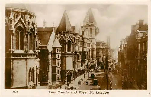 AK / Ansichtskarte  London__UK Law Courts and Fleet Street