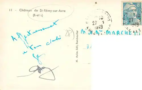 AK / Ansichtskarte  St-Remy-sur-Avre Chateau de St Remy