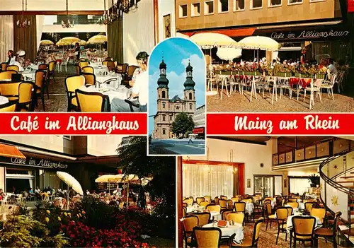 AK / Ansichtskarte  Mainz__Rhein Cafe im Allianzhaus Gastraeume Terrasse