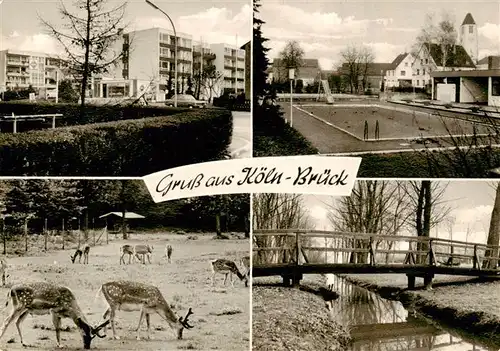 AK / Ansichtskarte 73911600 Brueck_Koeln Siedlung Freibad Tierpark Bruecke