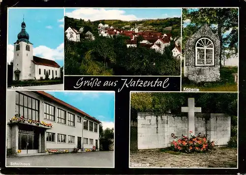 AK / Ansichtskarte  Katzental Kirche Panorama Kapelle Schulhaus Denkmal