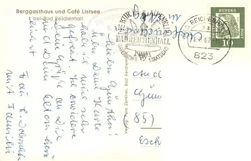 AK / Ansichtskarte 73911653 Bad_Reichenhall Berggasthaus und Cafe Listsee