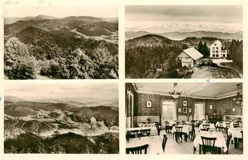 AK / Ansichtskarte  Badenweiler Hotel Hochblauen Restaurant Fernsicht Schwarzwald Alpen